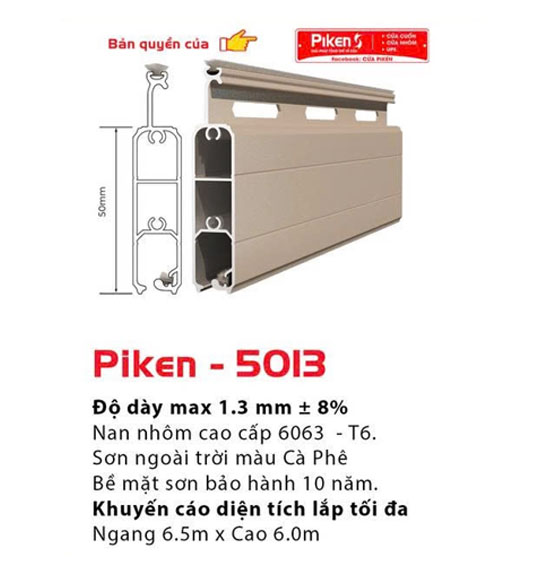 Cửa cuốn khe thoáng PIKEN – 5013