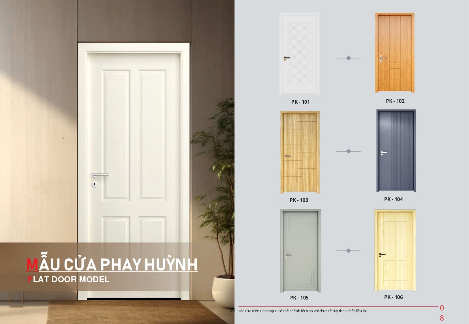 Mẫu cửa phay huỳnh